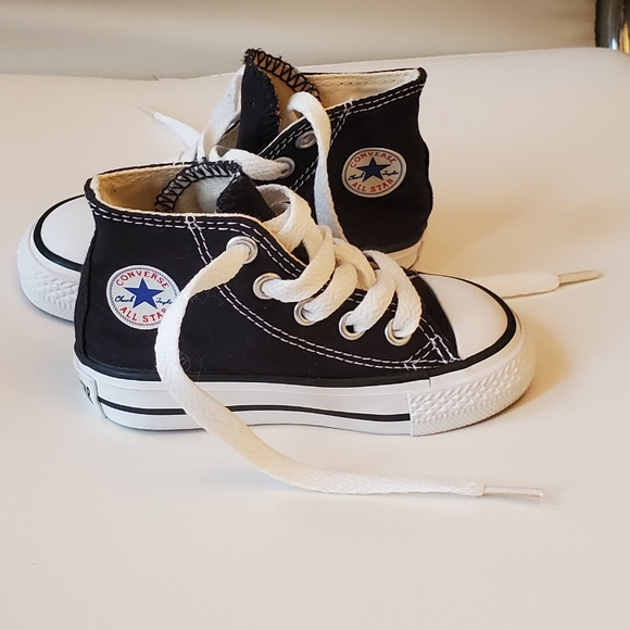 Converse Shoes Infant Converse Hightops Black Size 4 Converse Shoes Infant Converse Hightops Black Size 4